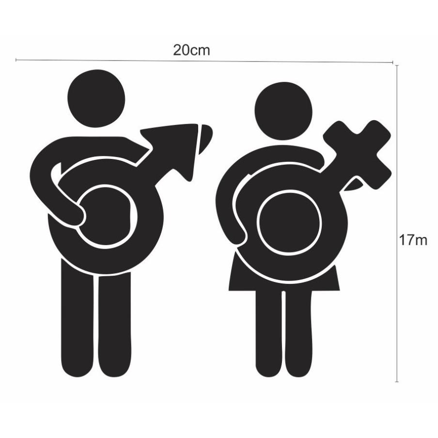 [16 MẪU] STICKER TRANG TRÍ CỬA WC SIÊU ĐỘC ĐÁO