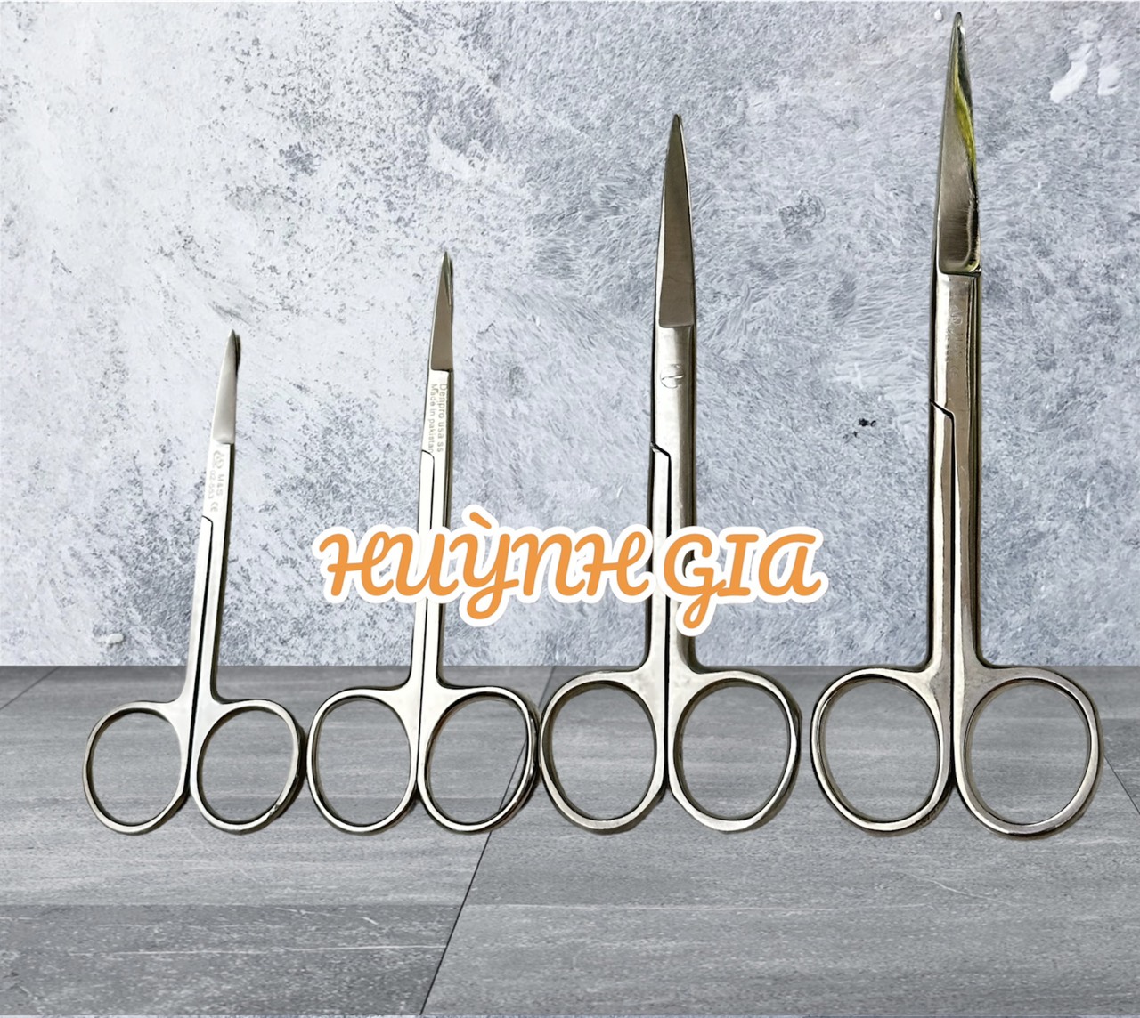 Kéo y tế 16cm thẳng 2 đầu nhọn