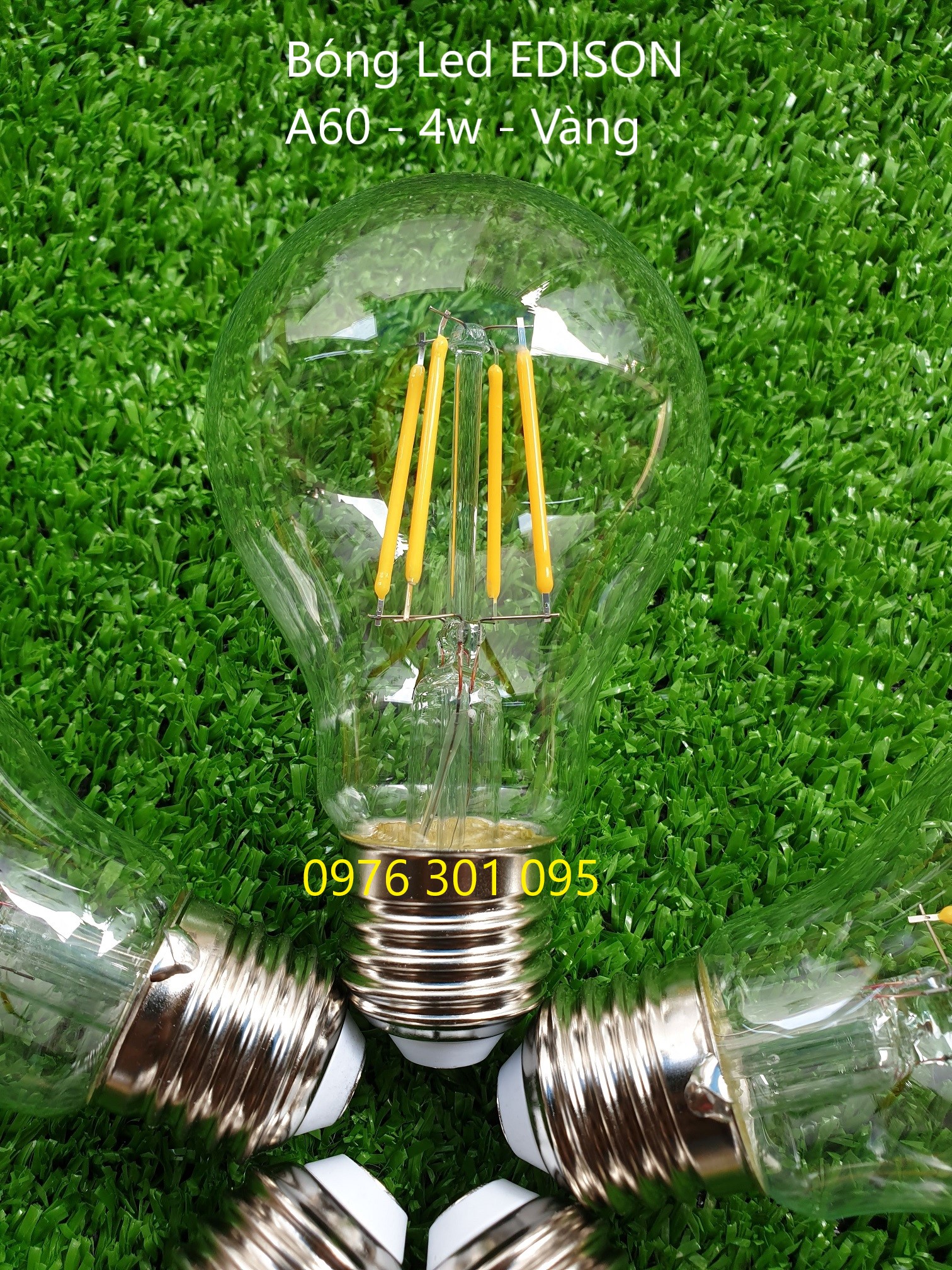 [Combo 2] Edison A60 Led Light - 4W Yellow