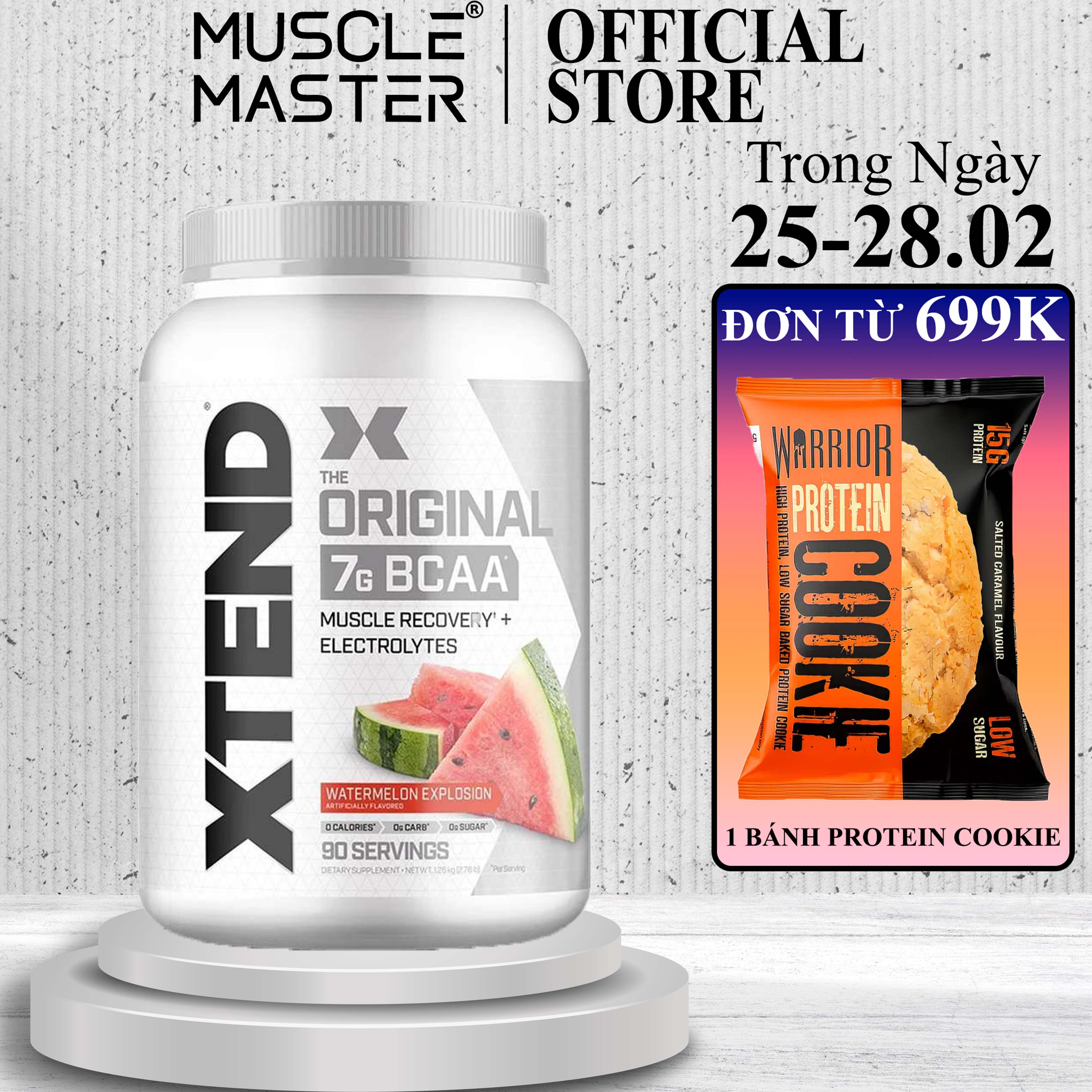 [HCM]Thực Phẩm Bổ Sung Phục Hồi Cơ Xtend BCAA 90 Lần Dùng