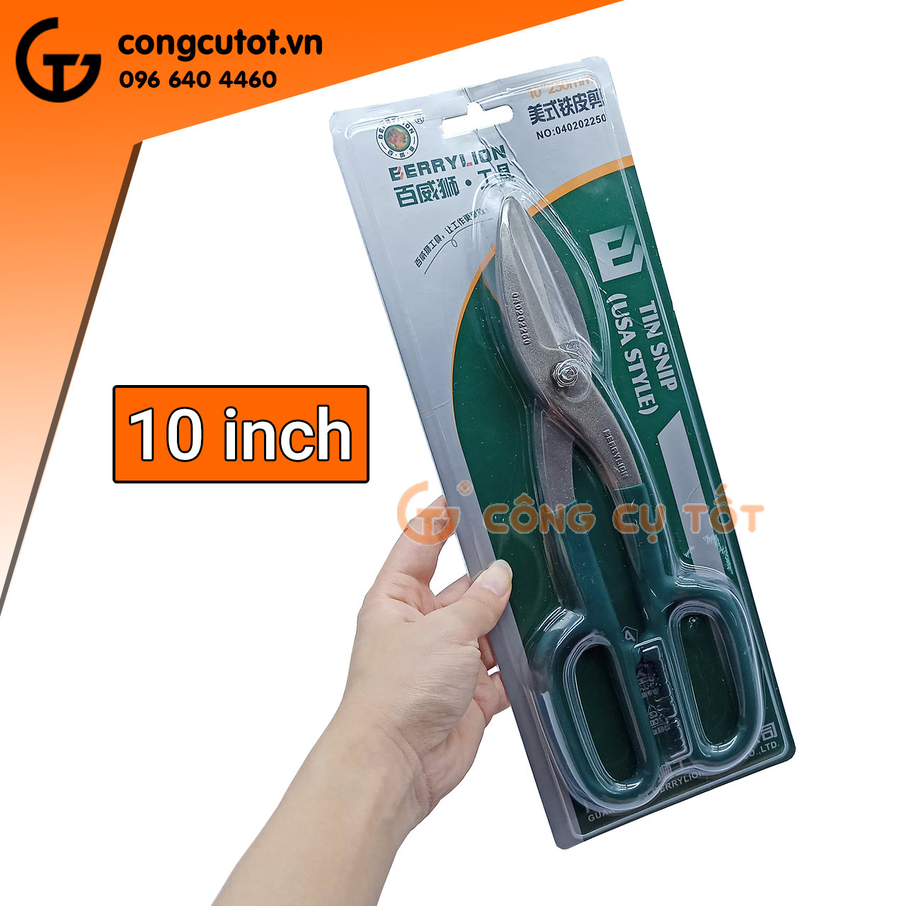 Kéo cắt tôn sư tử Berrylion 250mm