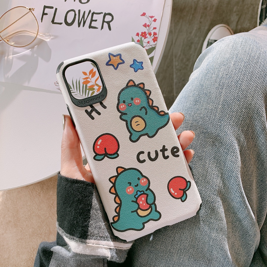 Ốp Lưng Da IMD Happy Dinosauy