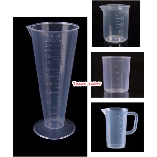 Cốc đong nhựa 100ml (MS 130)-Chân phễu