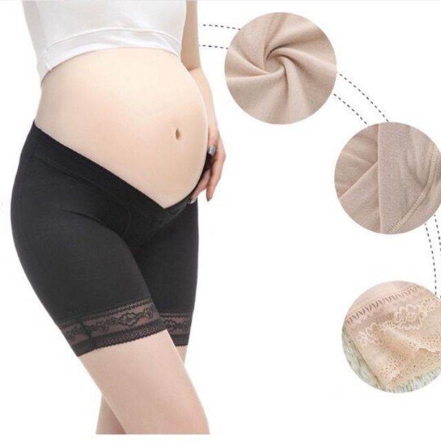Quần mặc váy bầu cạp chéo(free size 45-75kg)