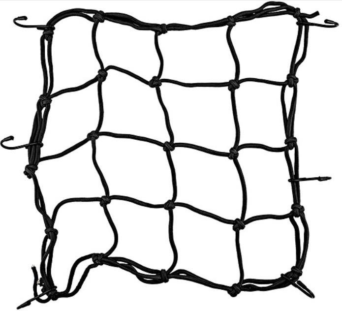 Lưới thun ràng đô xe máy kích cỡ 40x40 ( Đen + Đỏ + Xanh dương )