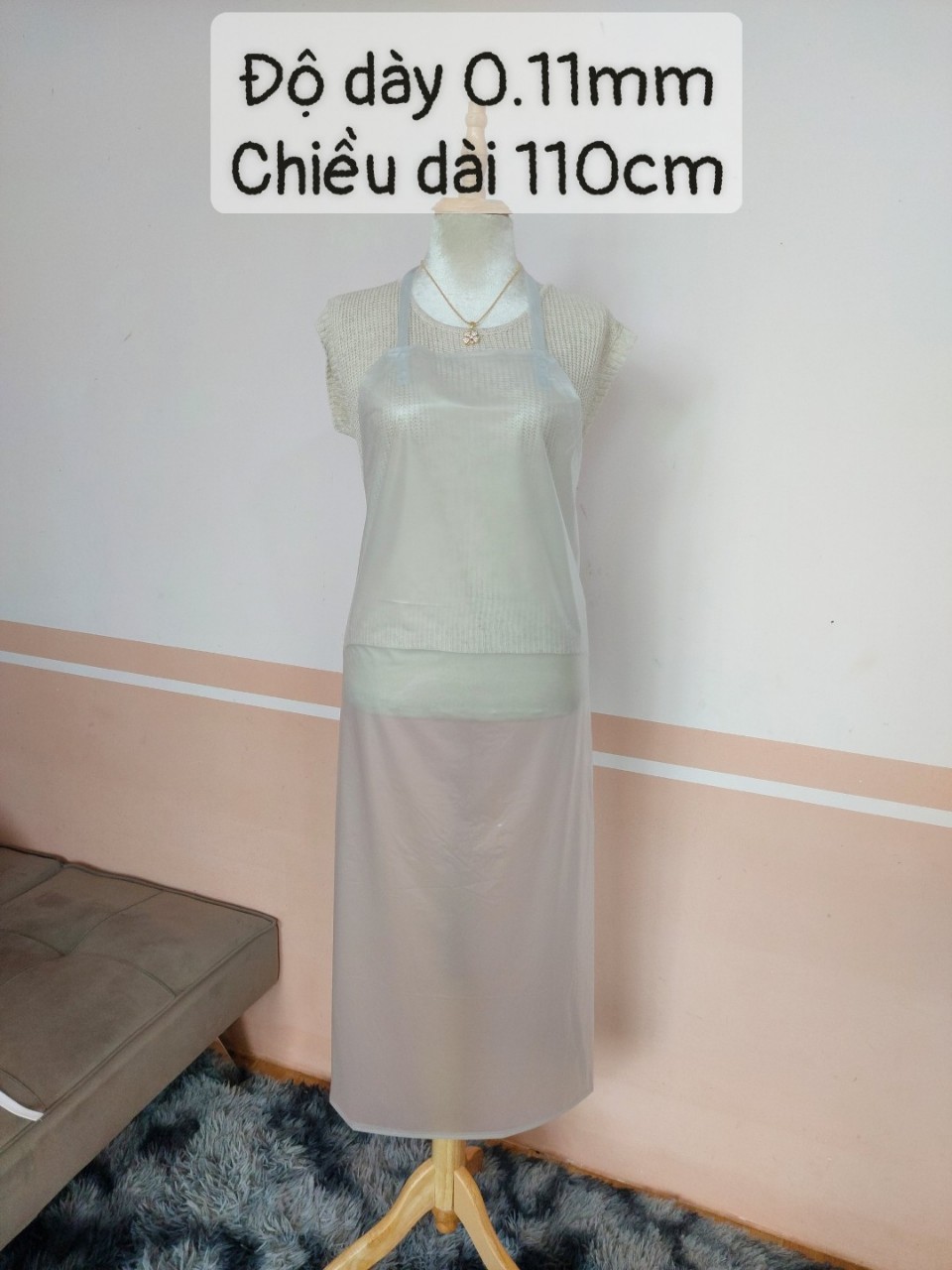 Tạp dề nhựa trong