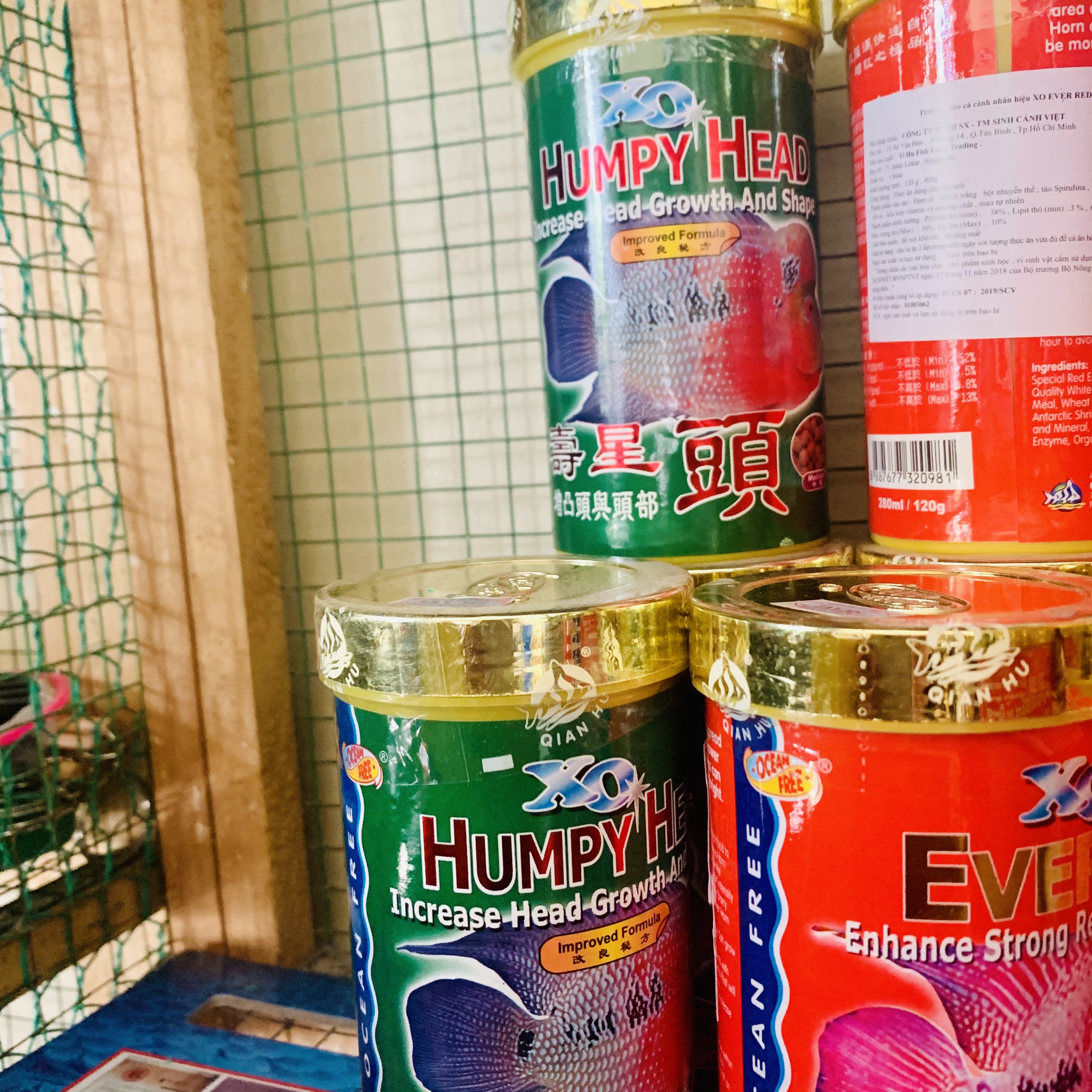 Thức ăn cá La Hán XO màu Đỏ Hủ 120g