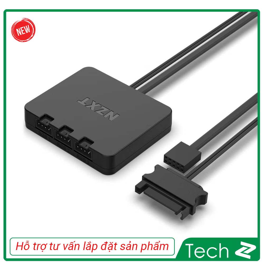 Bộ 3 Fan NZXT F120 RGB Triple Pack (3 x 120mm | Màu Đen | HUB)