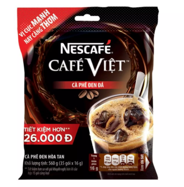 Free Can of Carnation Milk_Nescafe Vietnamese Iced Black Coffee, 35 Packs*16G