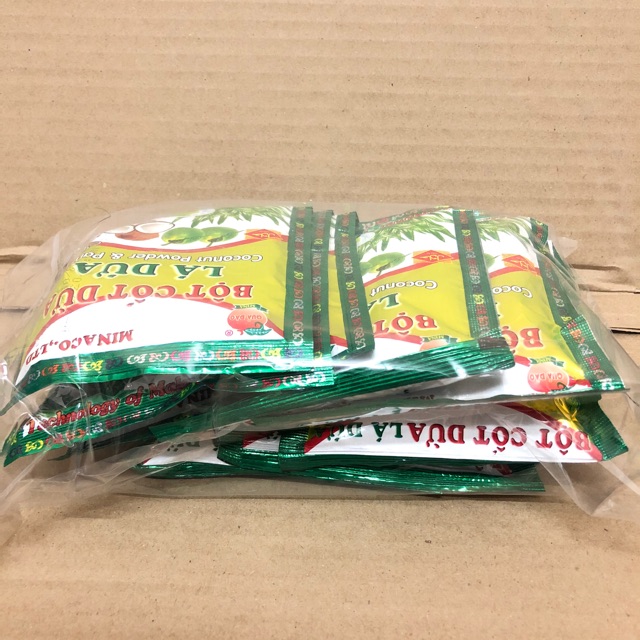 10 gói Bột Cốt Dừa Lá Dứa 50g