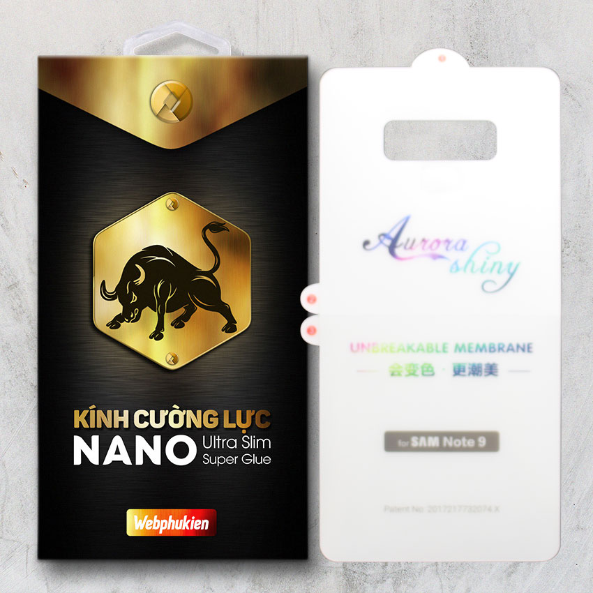 Miếng dán dẻo PPF cho Samsung Galaxy Note 9 Full hiệu Webphukien - Mặt sau