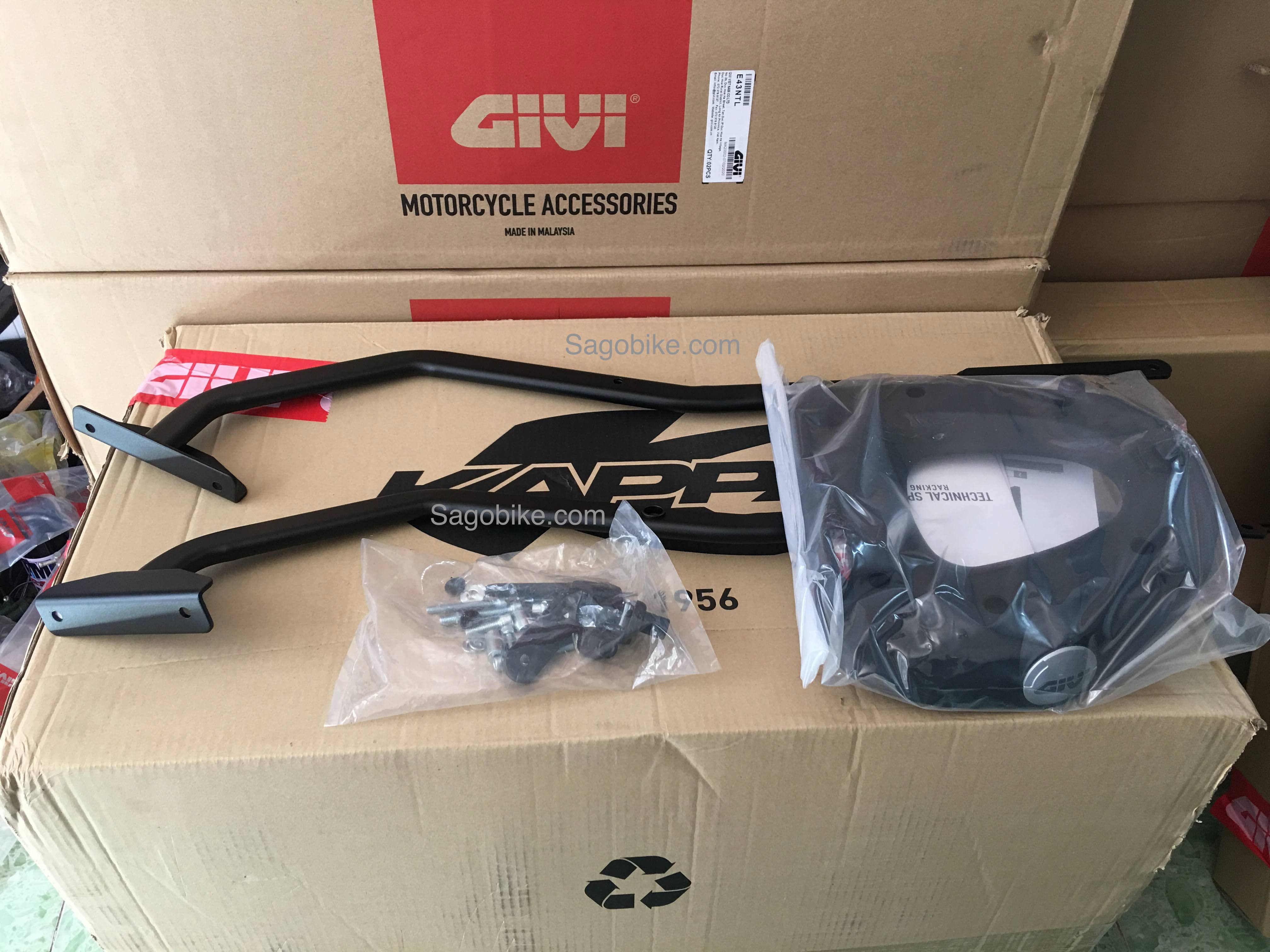 Baga hrv exciter 150 kèm đế đệm m5m hàng givi chính hãng mới 100%