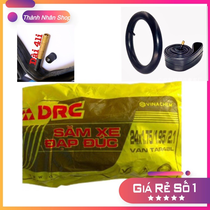 [HCM]Ruột xe đạp 24x1.75/1.95/2.10 DRC VAN DÀI 48L