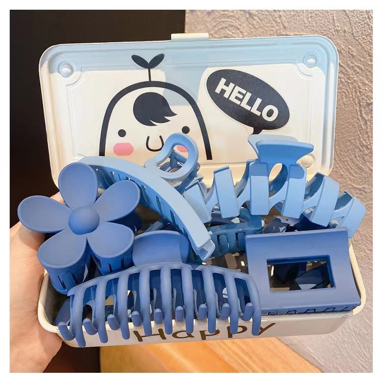 Sét kẹp tóc hàn quốc 8 món bản to