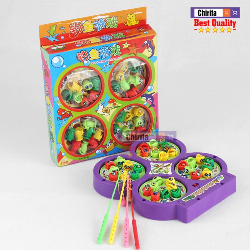 Đồ chơi câu cá NO9923 - Gồm 4 hồ cá - 32 con cá - 4 cần câu
