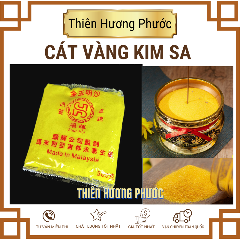 Cát trắng để lư hương hạt mịn 500g
