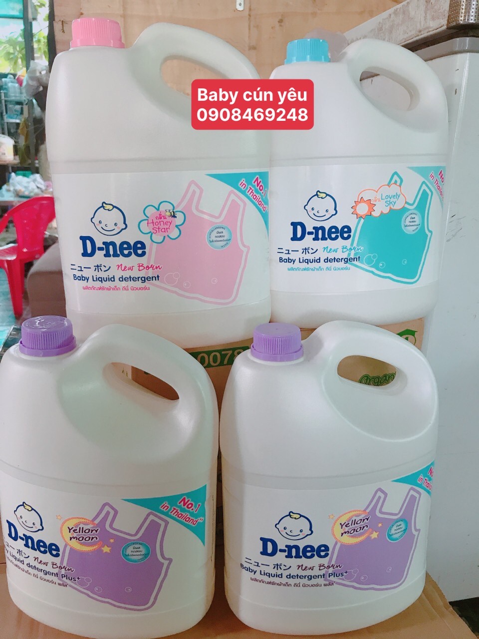 - nước giặt dnee thái lan chính hãng dung tích 3000ml