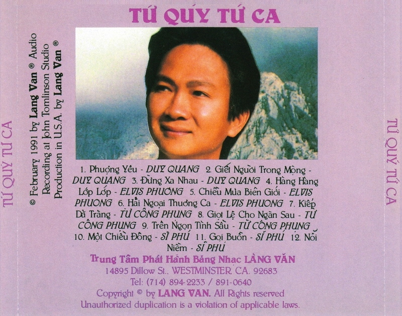 Bộ 6 đĩa cd nhạc Làng Văn 6