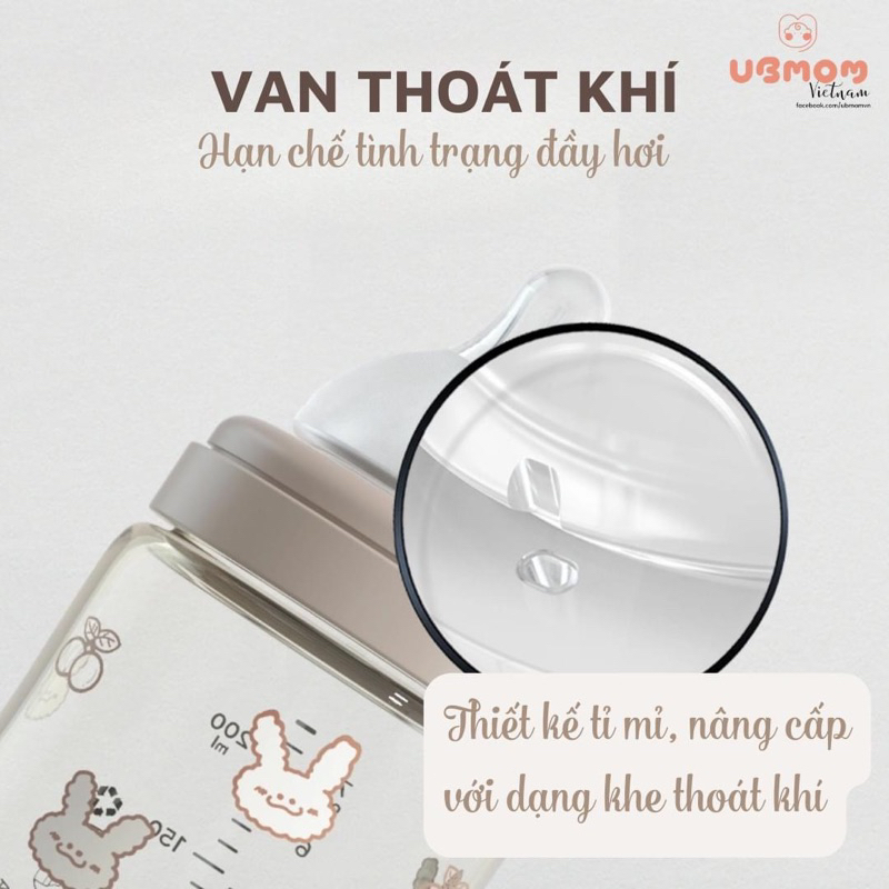 [ CHÍNH HÃNG ] BÌNH SỮA UBMOM NỘI ĐỊA HÀN 200ML/ 280ML