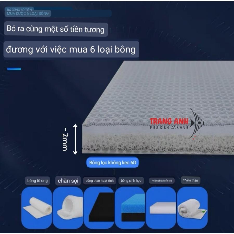 Bông lọc 6D - Bông lọc bể cá thế hệ mới