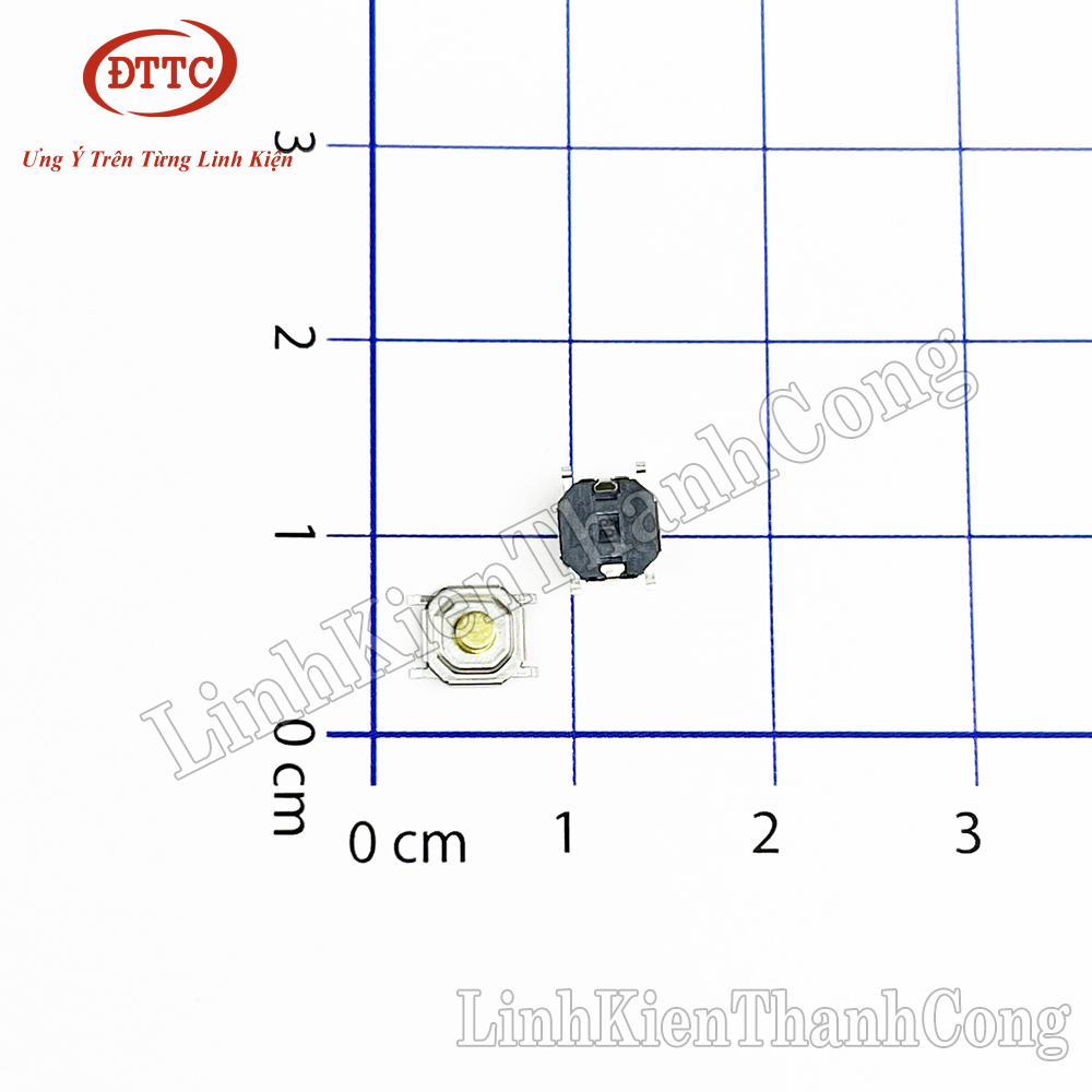 Bộ 5 chiếc nút nhấn 4 chân smd đầu đồng 4x4x1.5mm 4x4x2mm 4x4x2.5mm 4x4x3mm