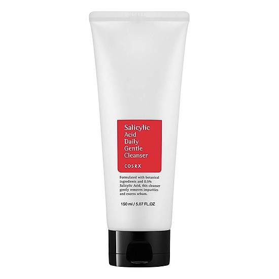 Sữa rửa mặt cosrx salicylic acid daily gentle cleanser 150ml, sữa rửa mặt đánh bay mụn, sữa rửa mặt dành cho da dầu mụn, làm sạch lô chân lông, bonnie shop beauty
