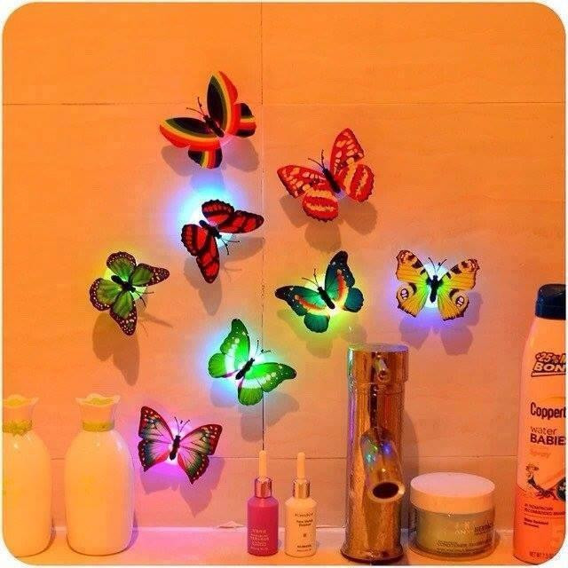 [HCM]ĐÈN LED DÁN TƯỜNG BƯỚM