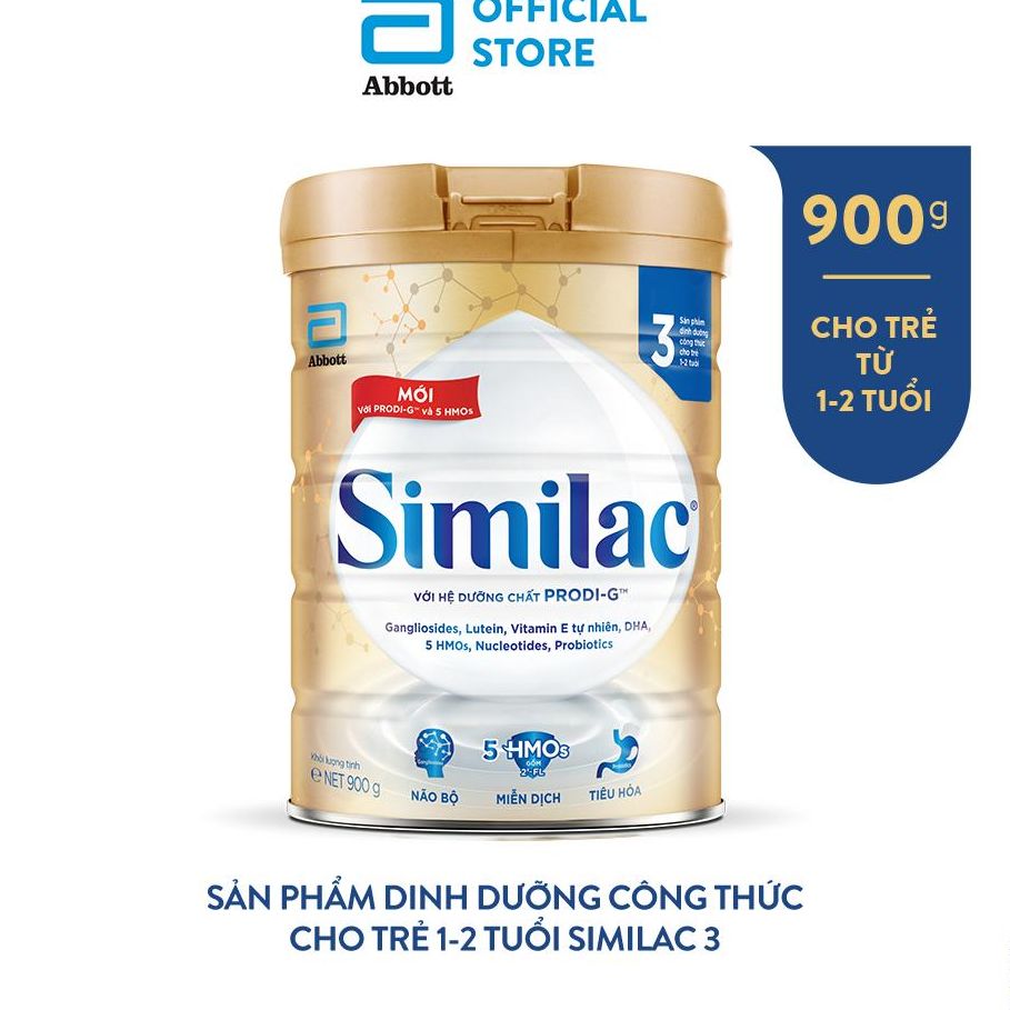 Sữa bột Similac HMO 3 900g (bé 1-2 tuổi) - Dinh Dưỡng đột phá 5G - HSD 2025
