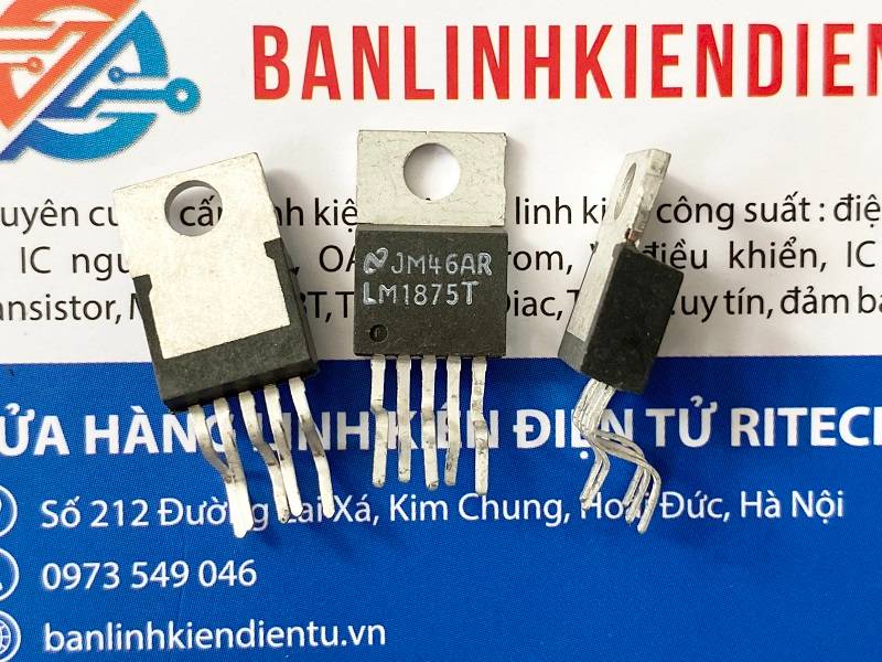 Lm1875t, lm1875 ic khuếch đại công suất âm thanh 20w to-220