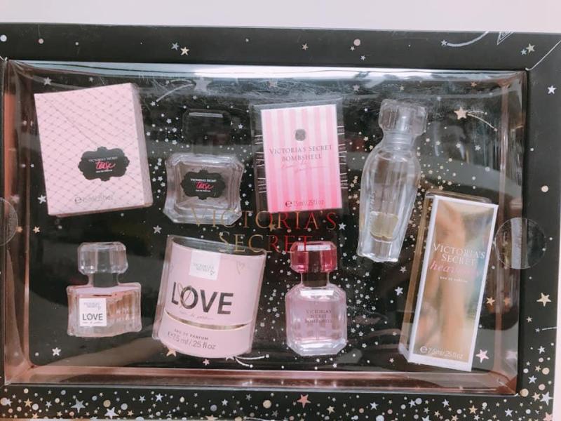 Set 4 chai nước hoa mini Victoria Secret