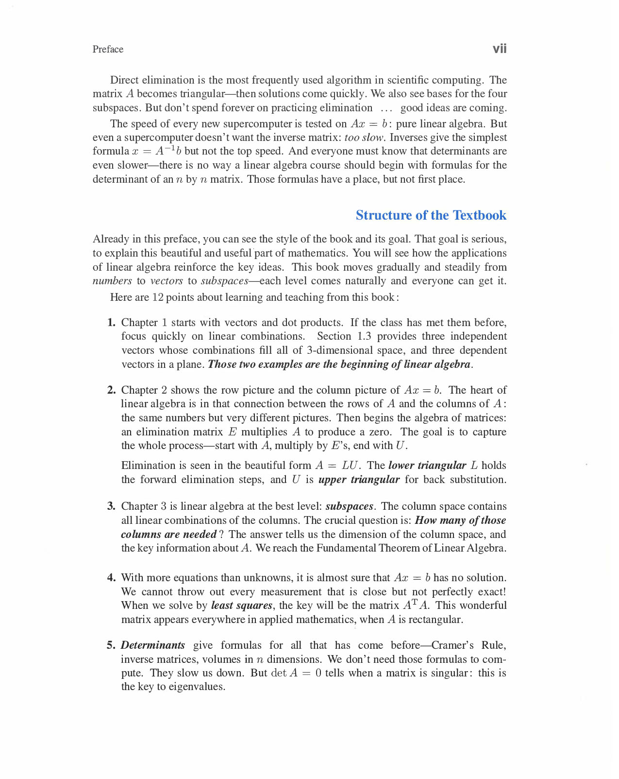 Introduction to Linear Algebra, Fifth Edition