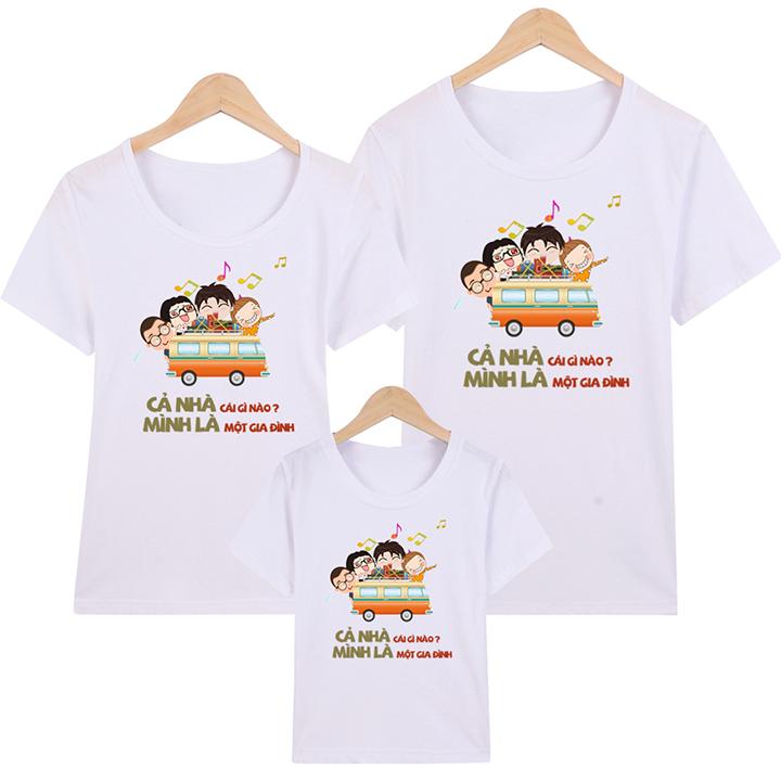 [HCM]Áo Thun Gia Đình in hình Cả Nhà Mình Là Một Gia Đình EGDM9 Thương Hiệu Elsa