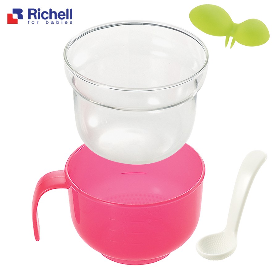 [HCM]Bộ nấu cháo/ cơm nát trong nồi cơm điện Richell