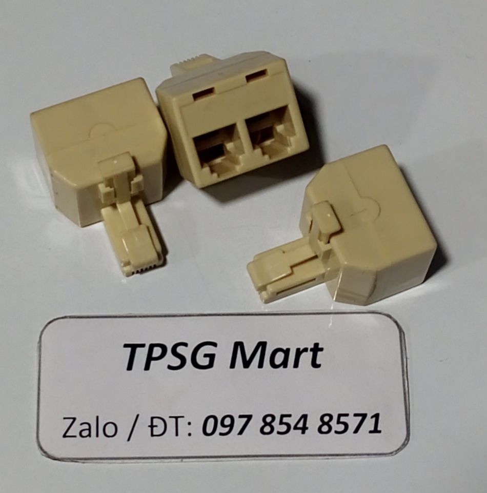 Đầu nối và chia RJ11: 4 Pin (4 line - 4 tim - 4P4C - 4 Pin) (SỬ DỤNG CHUNG RJ11 - 2 TIM)