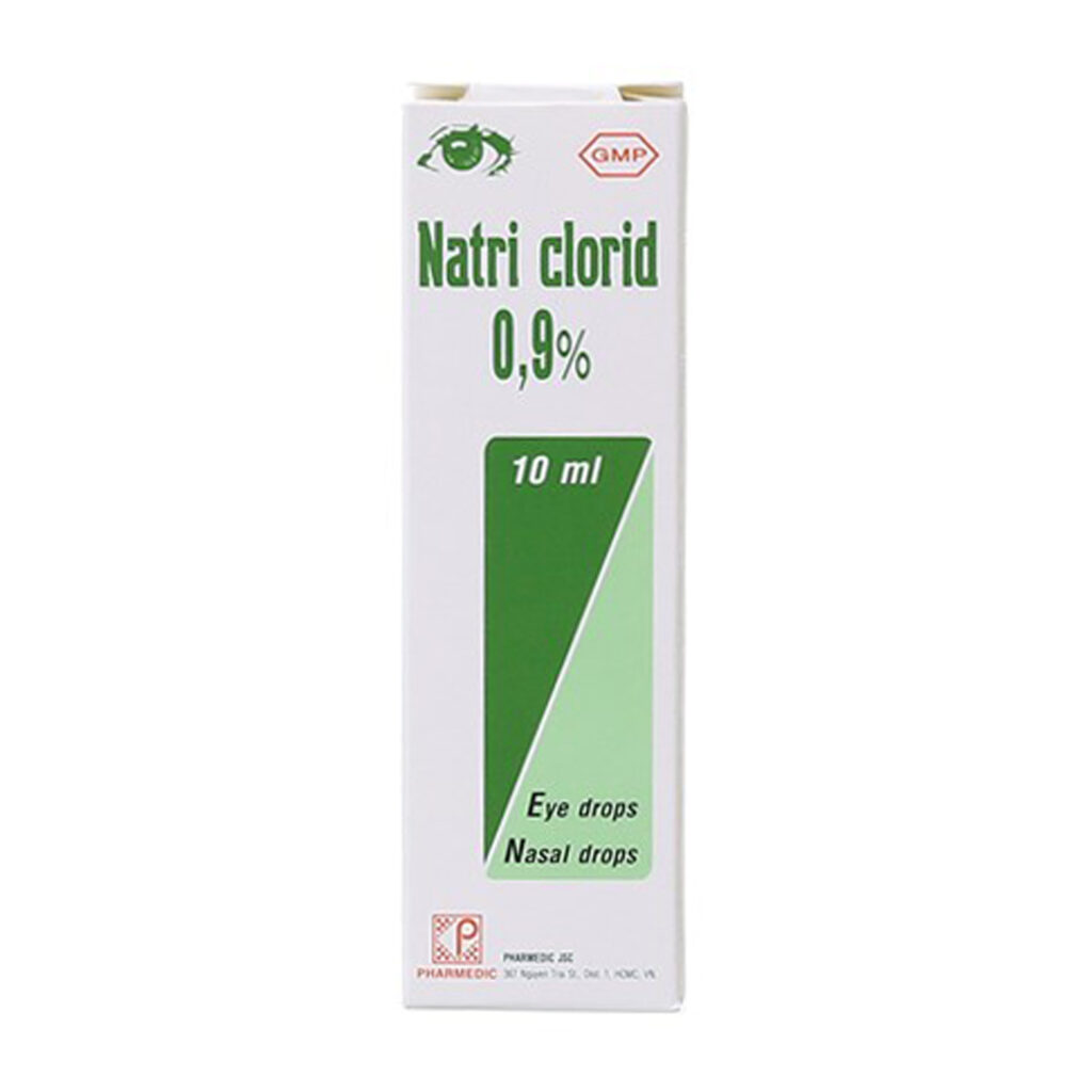 Dung dịch nhỏ mắt, nhỏ mũi Natri Clorid 0,9%