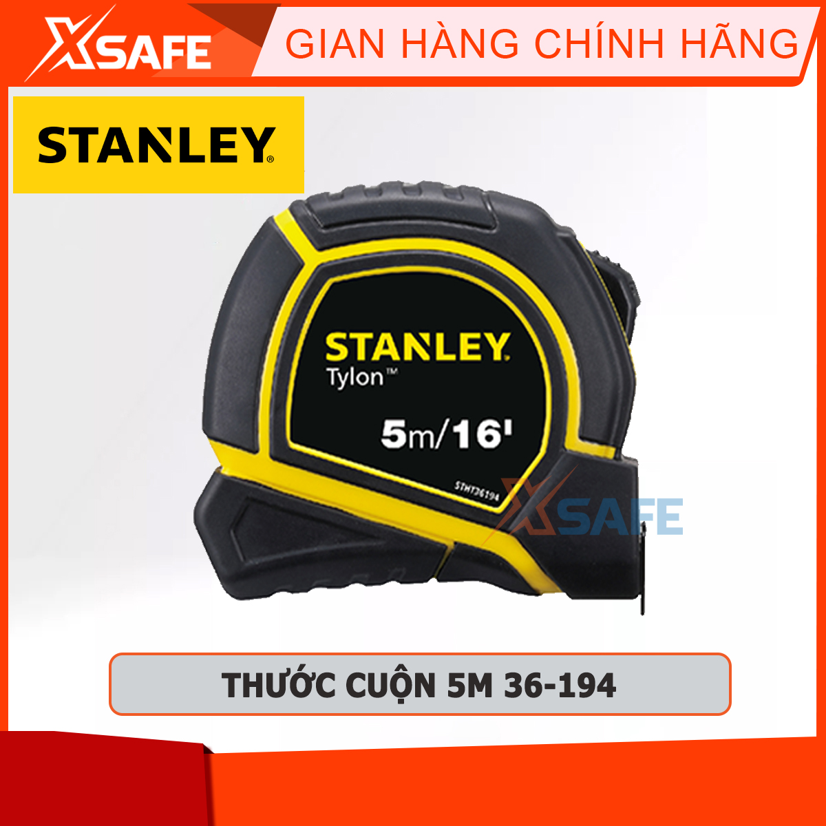 Stanley stht36194 5m steel ruler