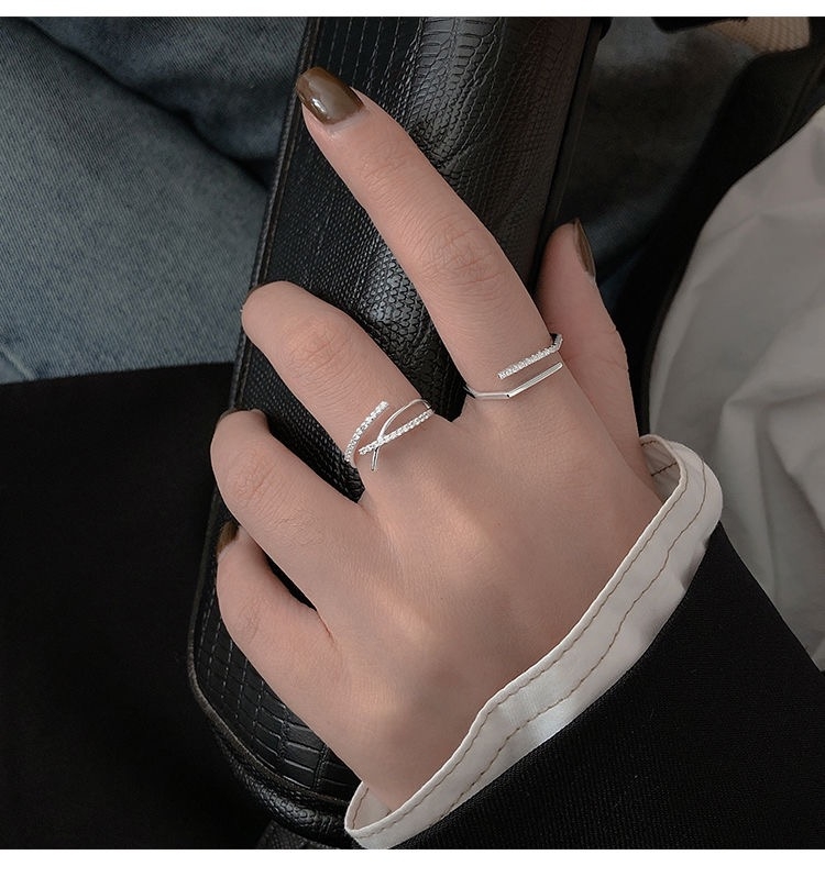 Nhẫn bạc ý dạng hở DaLiA Jewelry cá tính