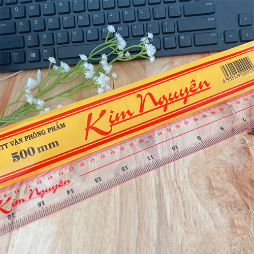 Thước kẻ mica Kim Nguyên 50cm