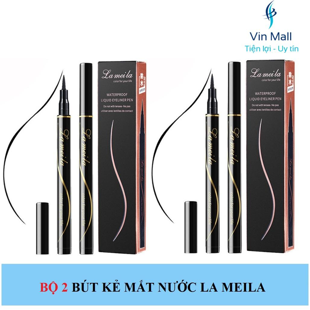 Bộ 2 bút kẻ mắt nước la meila siêu chống nước không lem trôi