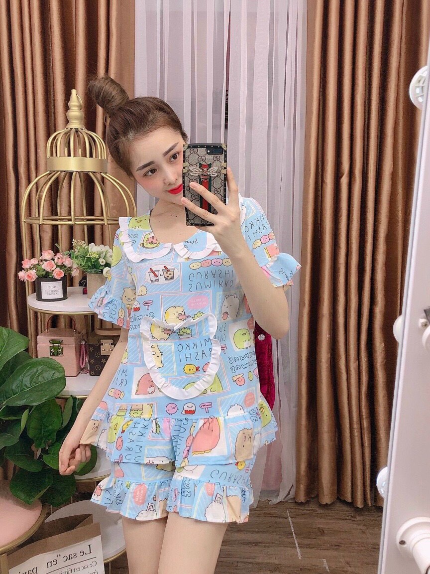 Set bộ tiểu thư mặc nhà satin siêu đẹp , hot 2021 baovy store