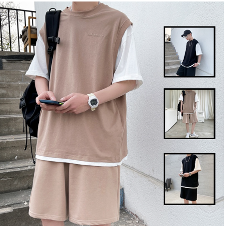 Áo thun nam cổ tròn tay lỡ