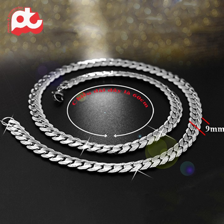 [Hoàn tiền 6%]Dây chuyền inox nam cá tính tại HCM cao cấp bảo hành không đen - 9mm  trangsucpt PTDCNA57