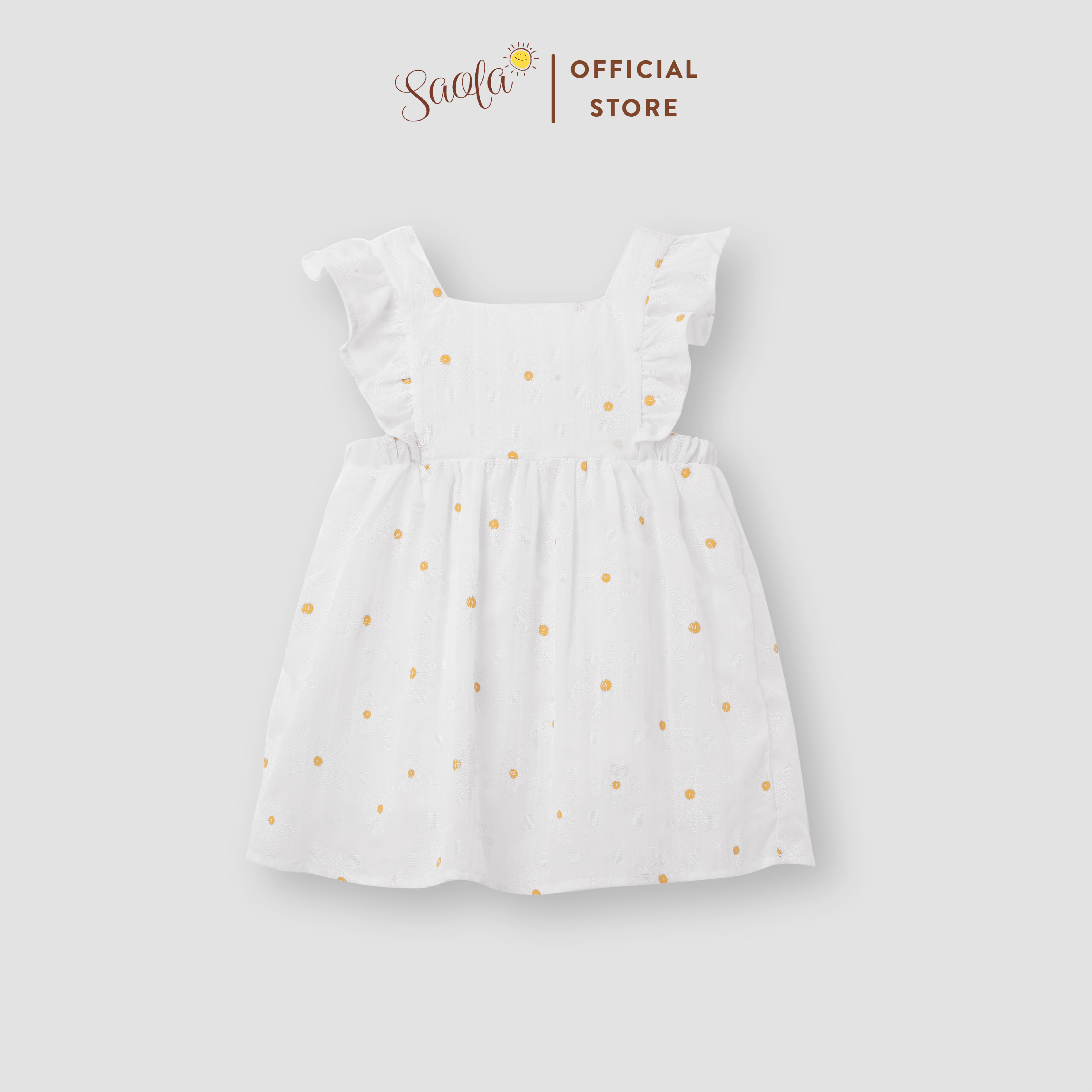 Daisy cotton dress for baby girls - - daisy dress - drc010 - saola clothing