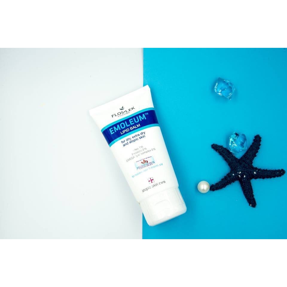 Lip balm with vitamins A and E (Floslek Kem Dưỡng Ẩm Lipid Balm 50ml)