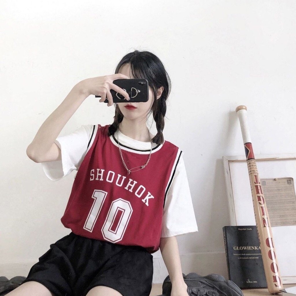 Đồ Bộ Bóng Rổ Số 10 Dễ Thương , Thun Coton Thoáng Mát , Nam Nữ Mặc Đẹp , Đồ Bộ Bóng Rổ Ulzzang TTSLB0109