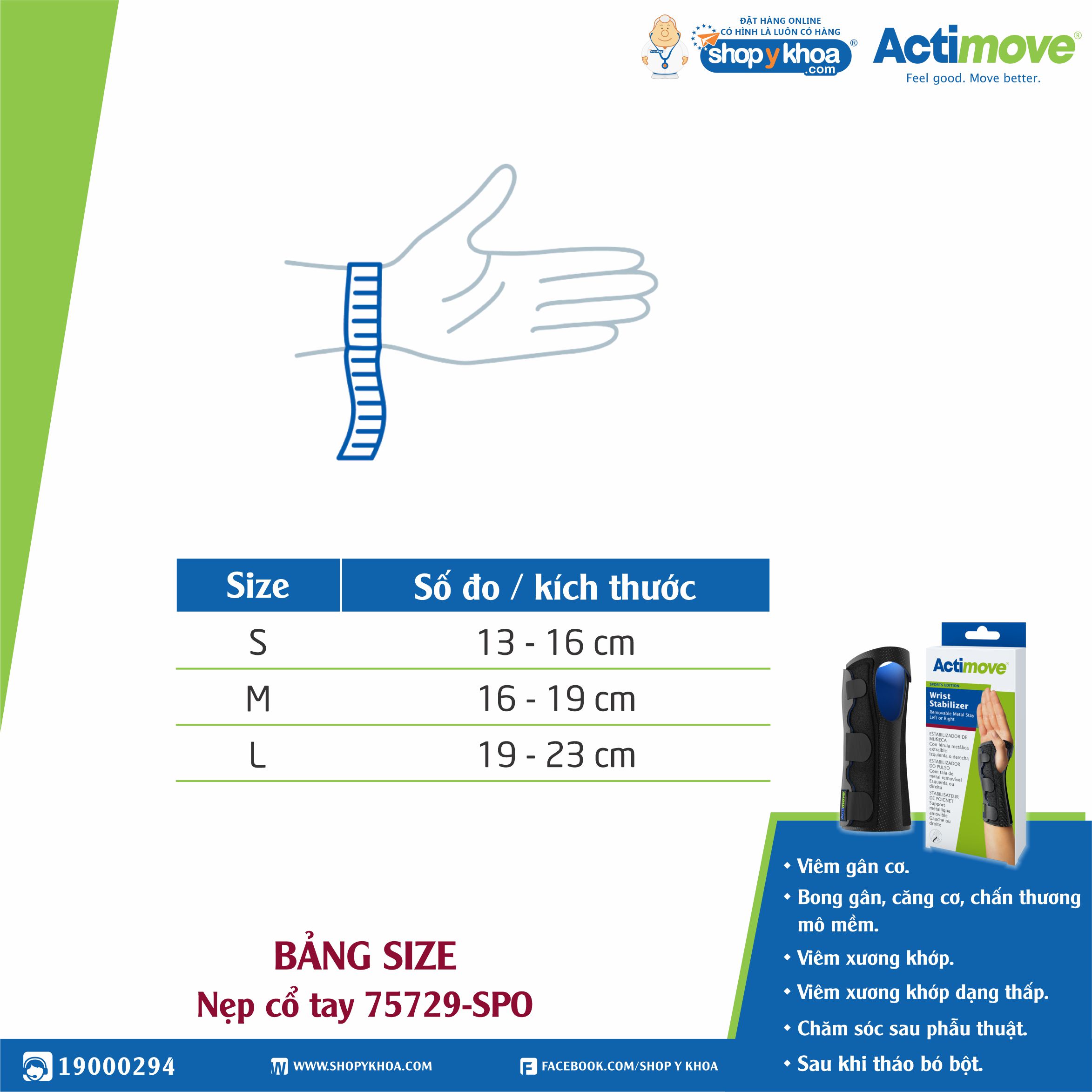 Wrist Brace 75729-Spo Actimove Wrist Stabilizer