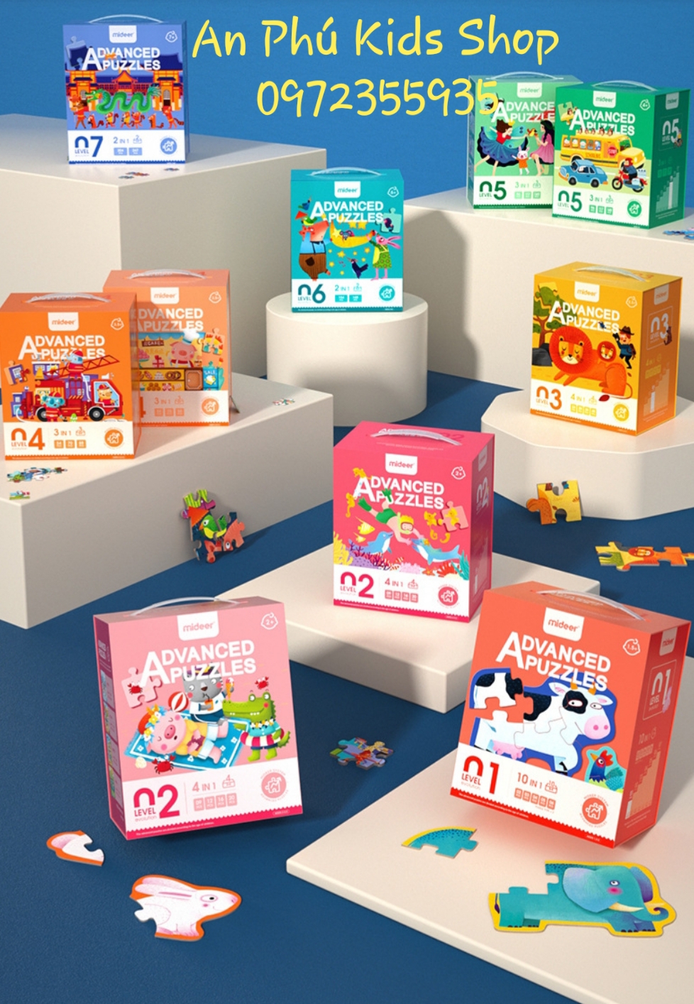Mideer - Bộ xếp hình Advanced Puzzle Cấp độ 3 ( 2.5Y+)