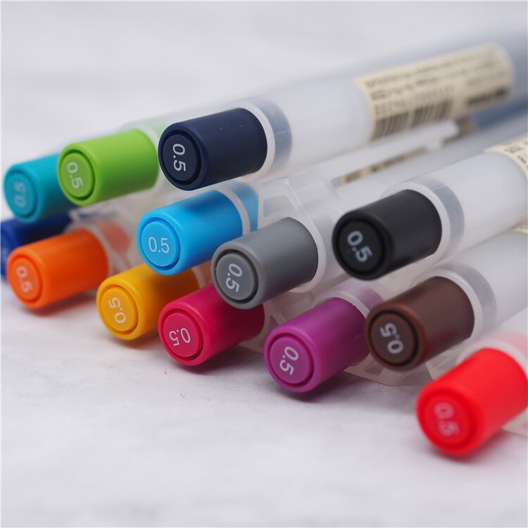Bút bi gel Muji dạng bấm cỡ 05