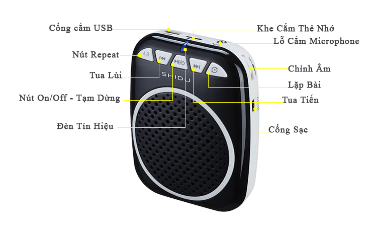 Máy trợ giảng có dây Shidu S308