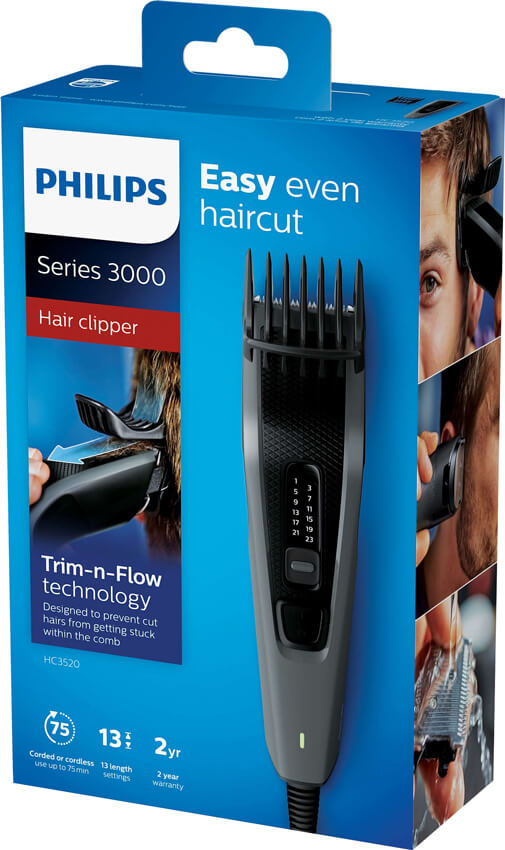 [HCM]Tông đơ cắt tóc Philips HC3520 Hàng CHÍNH HÃNG (Bảo hành 2 năm)